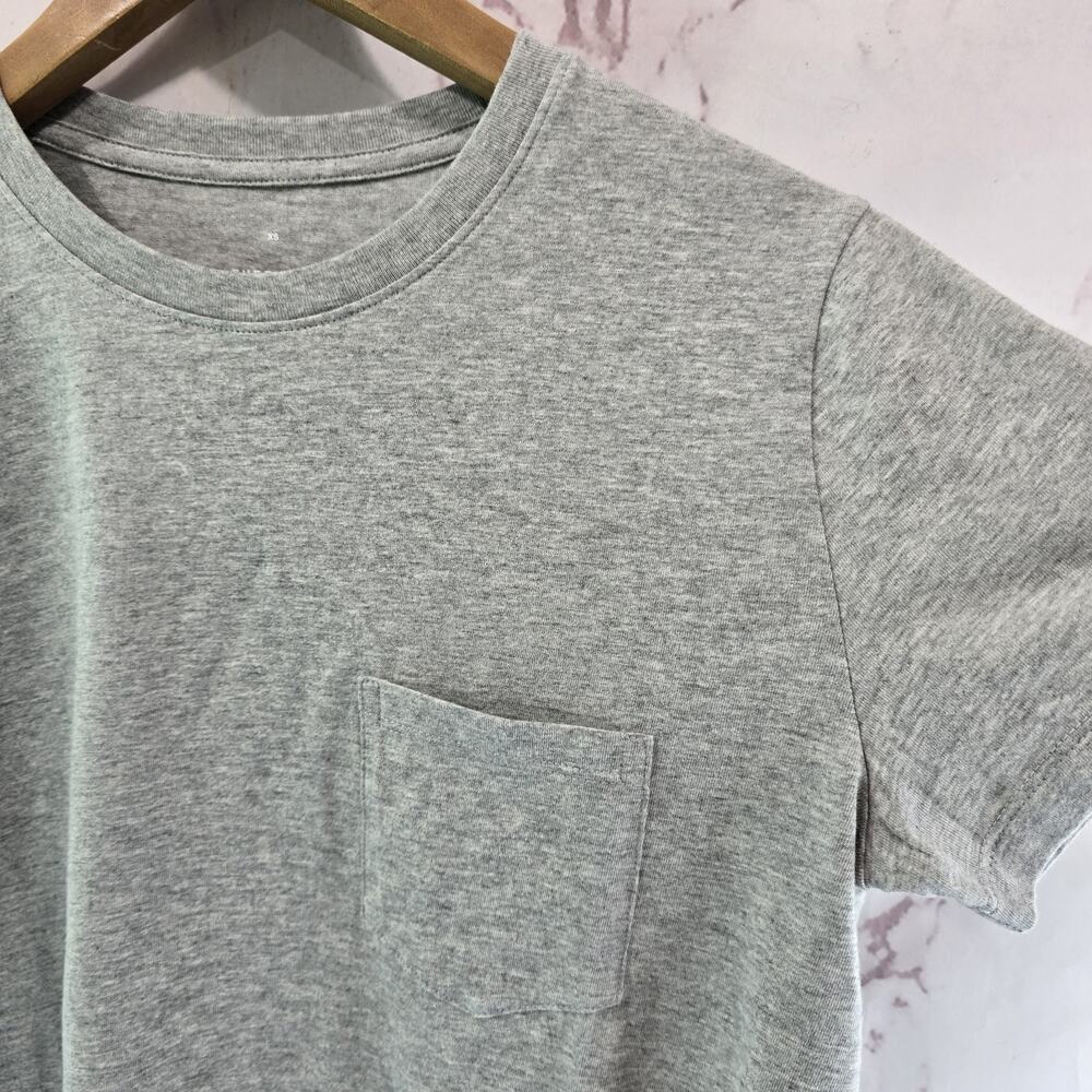 Everlane T Shirt Womens Gray Crewneck Box Cut Tee Organic Cotton Pocket Short - Picture 10 of 10